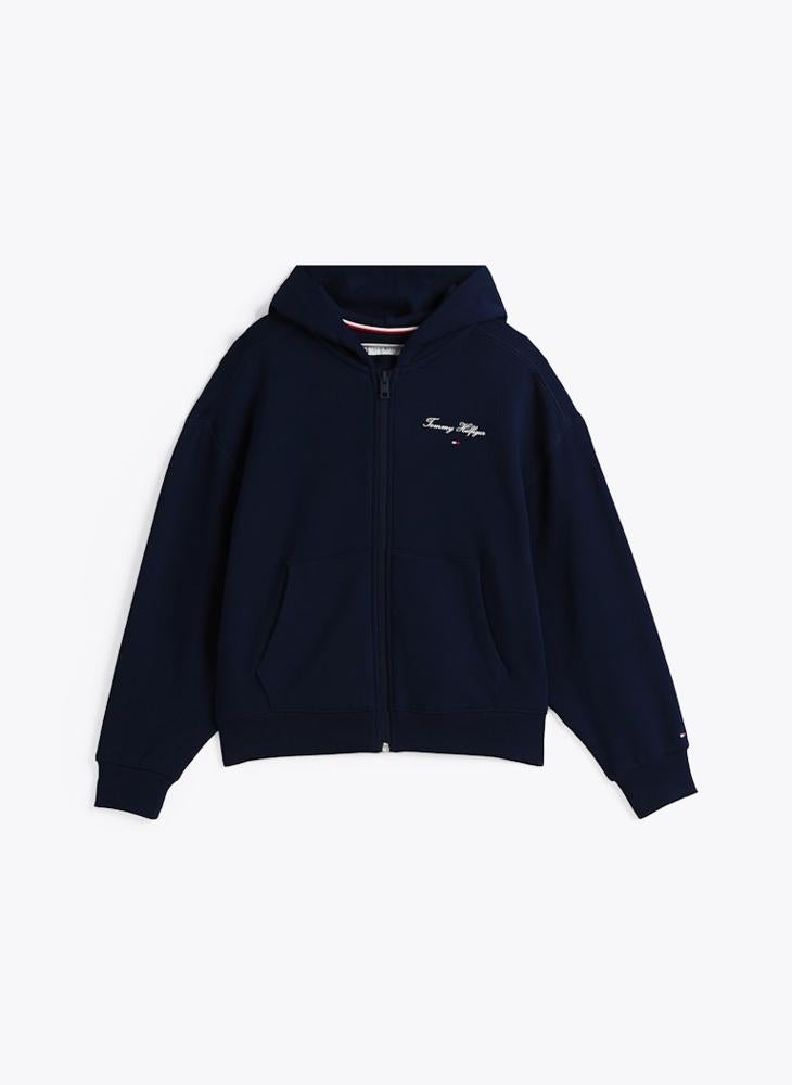 Youth Varsity Zip Through Hoodie