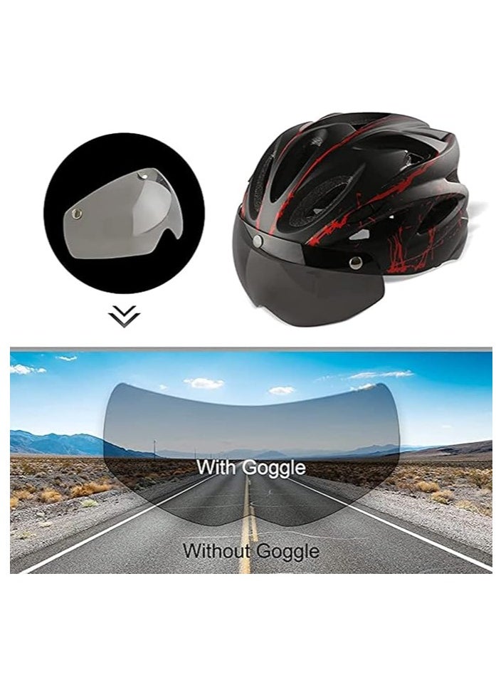 Adult rider bicycle sports crash helmet, bicycle helmet with goggles, motorcycle helmet, riding helmet