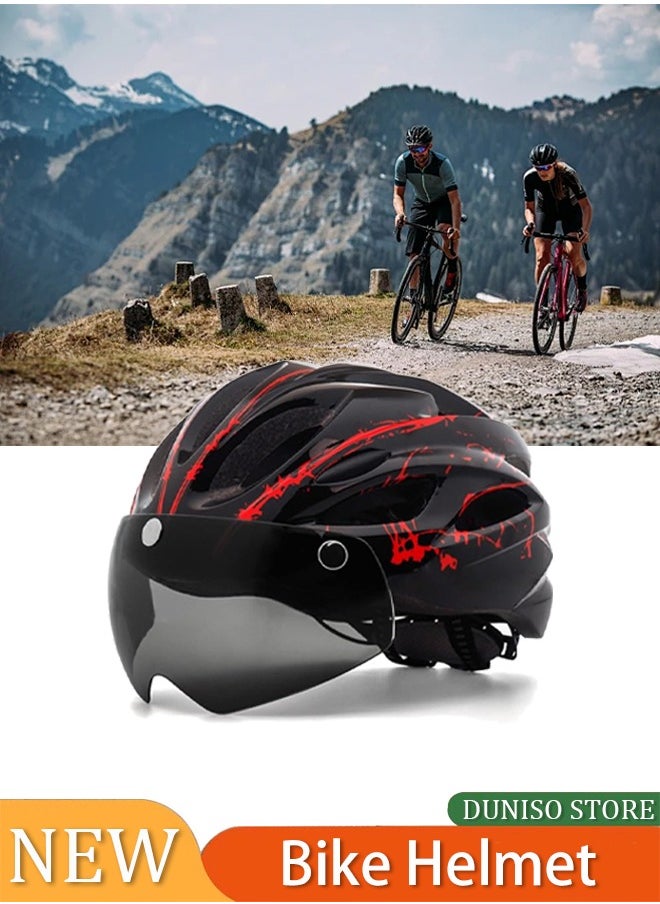 Adult rider bicycle sports crash helmet, bicycle helmet with goggles, motorcycle helmet, riding helmet