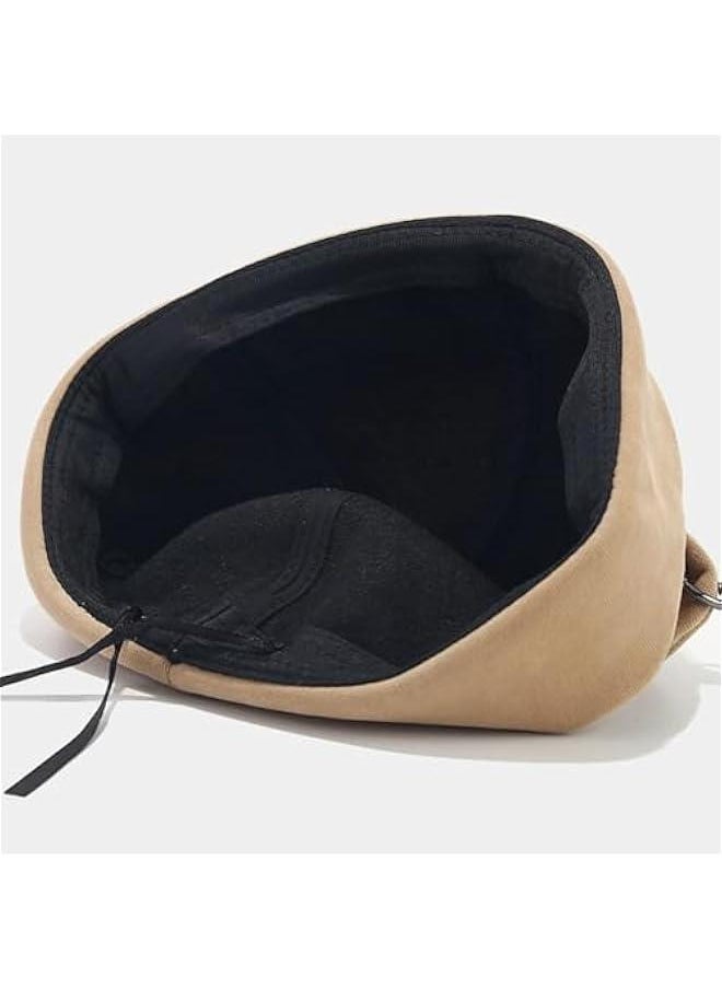 Fall Winter Beanie Hats for Women Men Bear Ear Skull Cap Brimless Cap Adjustable Docker Cap