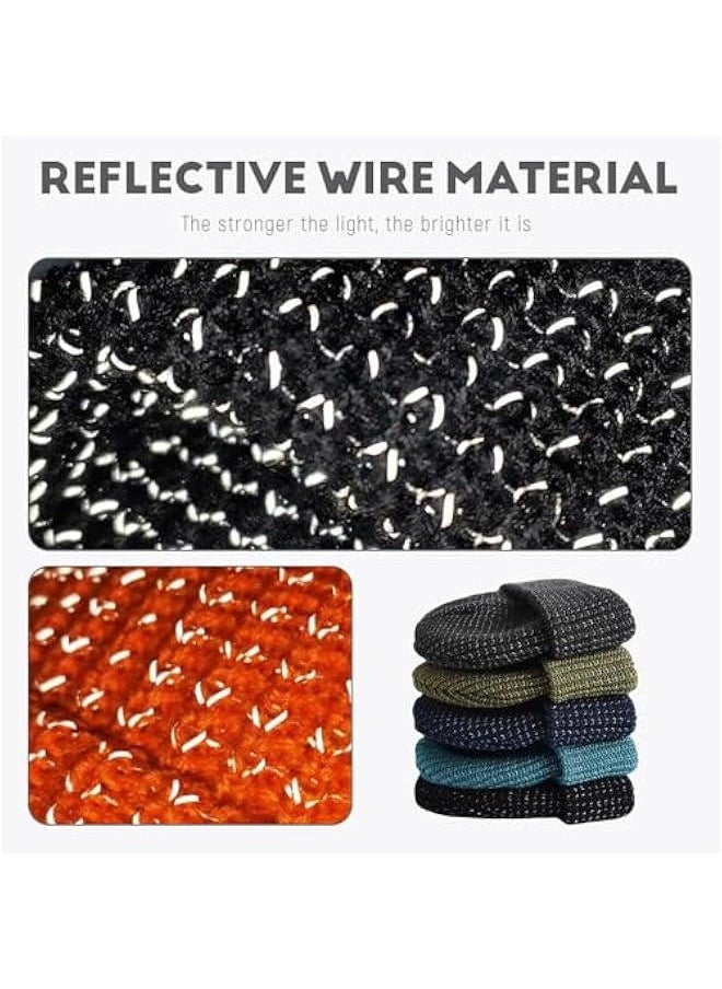 Weflexus Reflective Beanie, 2025 New Flex Reflective Beanie hat,Uni Warm Knitted Hat for Winter Night Walks