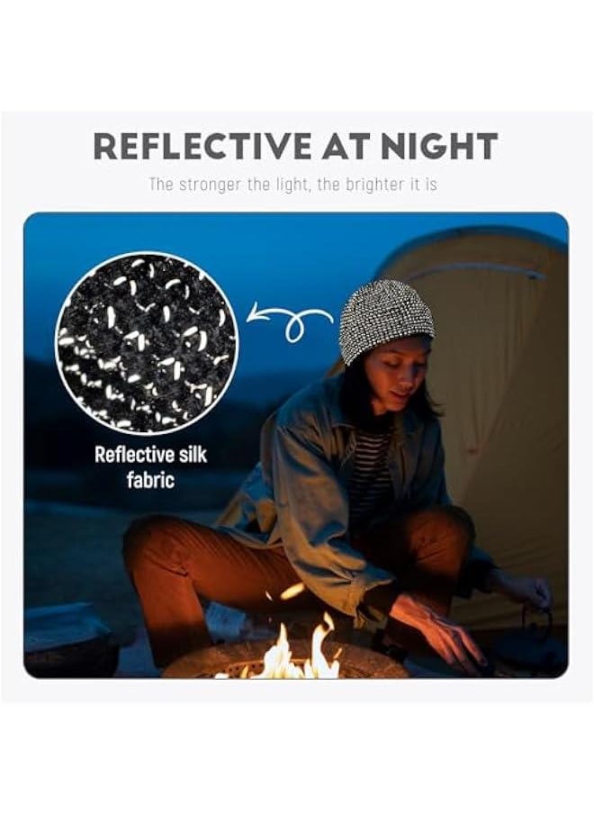 Weflexus Reflective Beanie, 2025 New Flex Reflective Beanie hat,Uni Warm Knitted Hat for Winter Night Walks