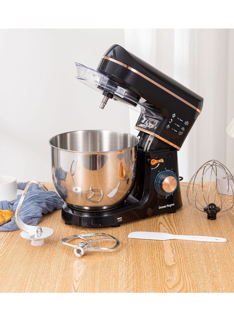 8L Stand Mixer, 8 Speed Kitchen Electric Food Mixer, Household Stand Mixer for Baking, Cake, Bread with Beater, Dough Hook, Wire Whip dand Egg Separator,