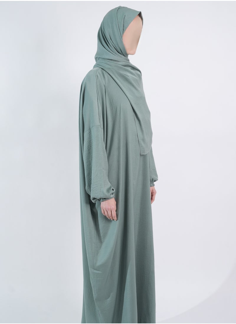 Mint Green - Prayer Dress by nashwa.boutique.