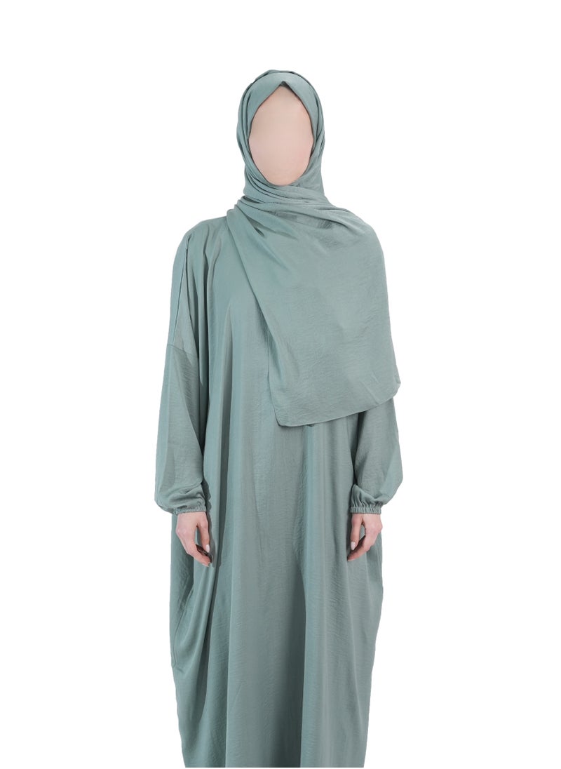 Mint Green - Prayer Dress by nashwa.boutique.