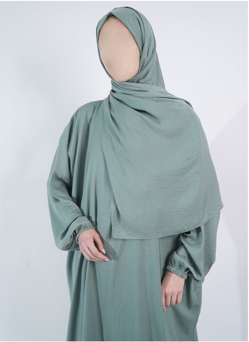 Mint Green - Prayer Dress by nashwa.boutique.