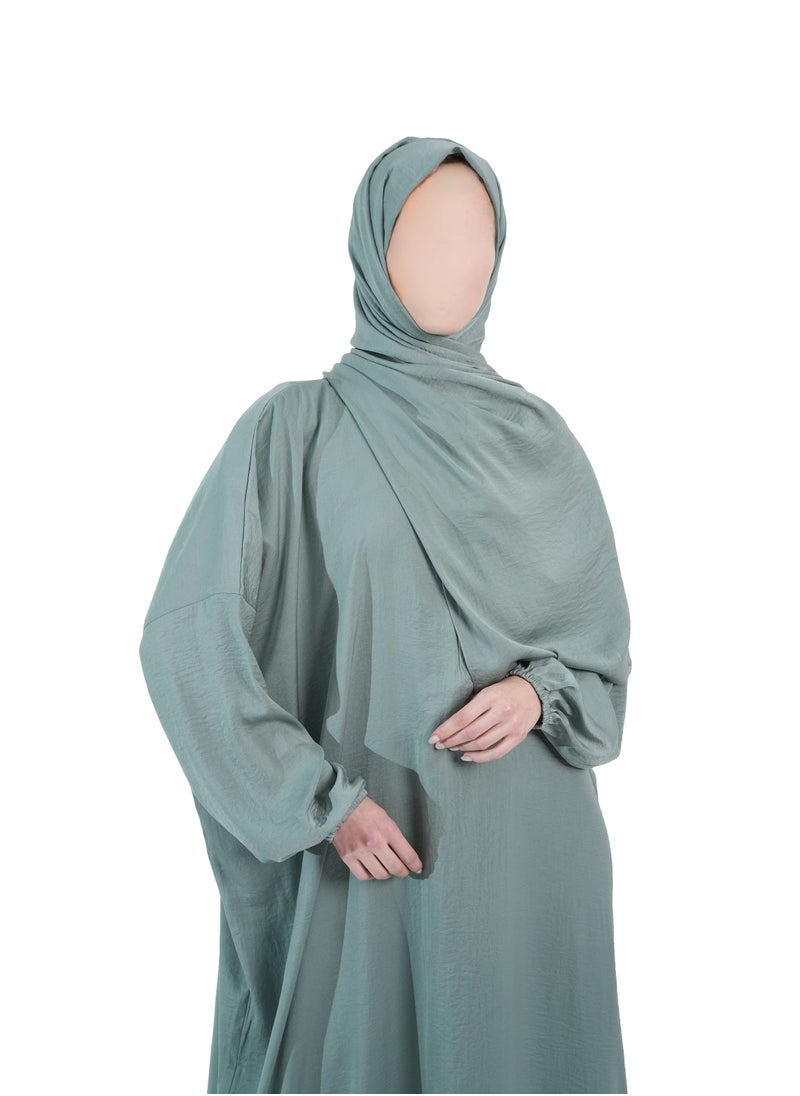 Mint Green - Prayer Dress by nashwa.boutique.