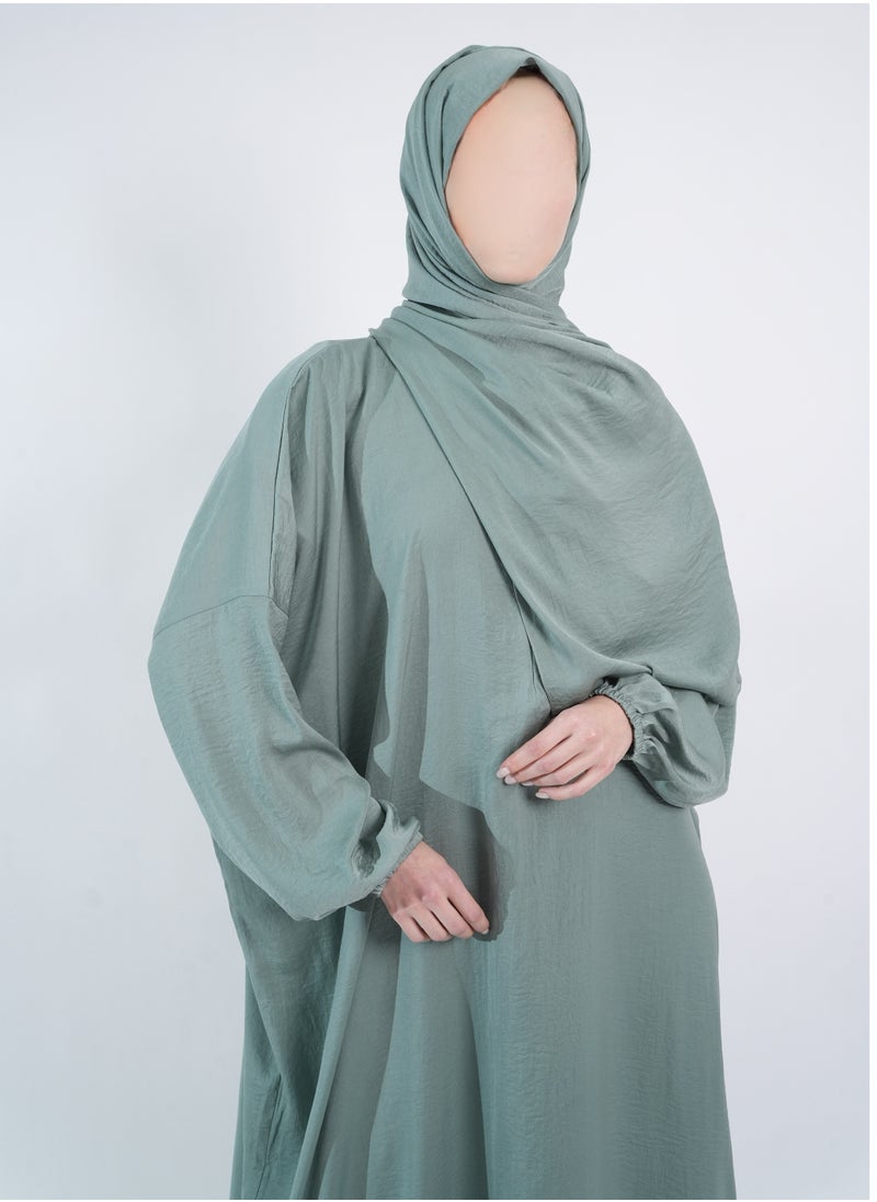 Mint Green - Prayer Dress by nashwa.boutique.