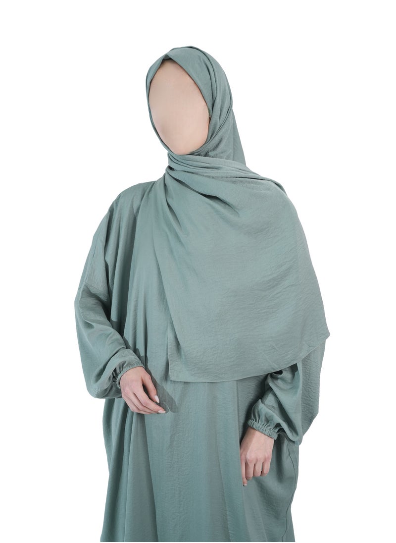 Mint Green - Prayer Dress by nashwa.boutique.