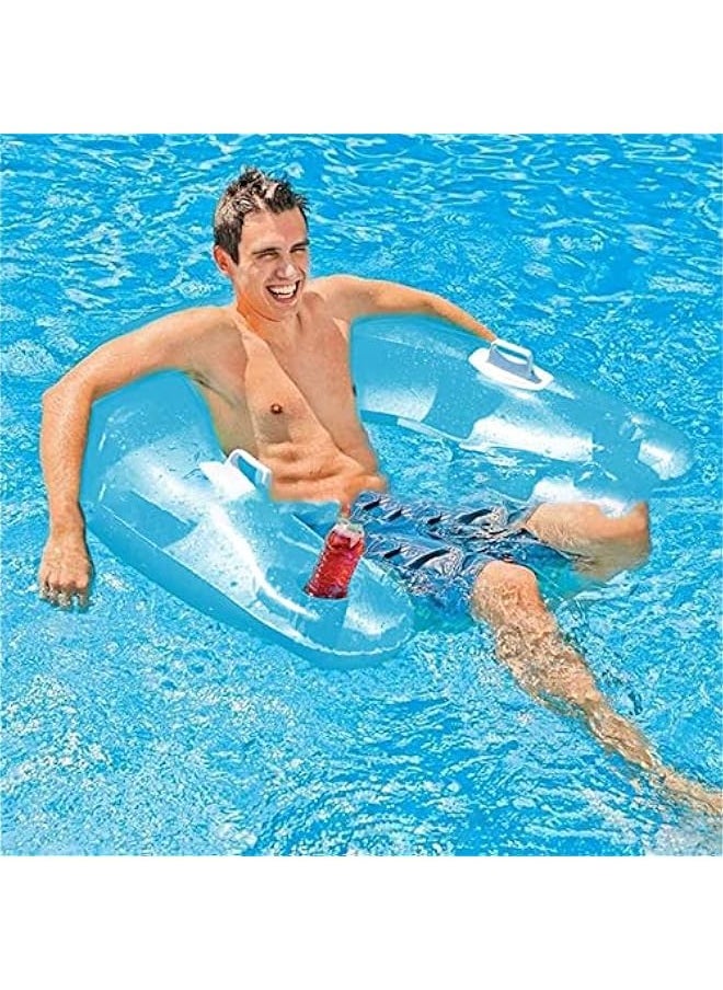 U-Shaped Floating Chair Water Floating Bed Beach Beach Inflatable Cushion Floating Ring Inflatable Floating Cushion Leisure Lounger Suitable for Pool Parties