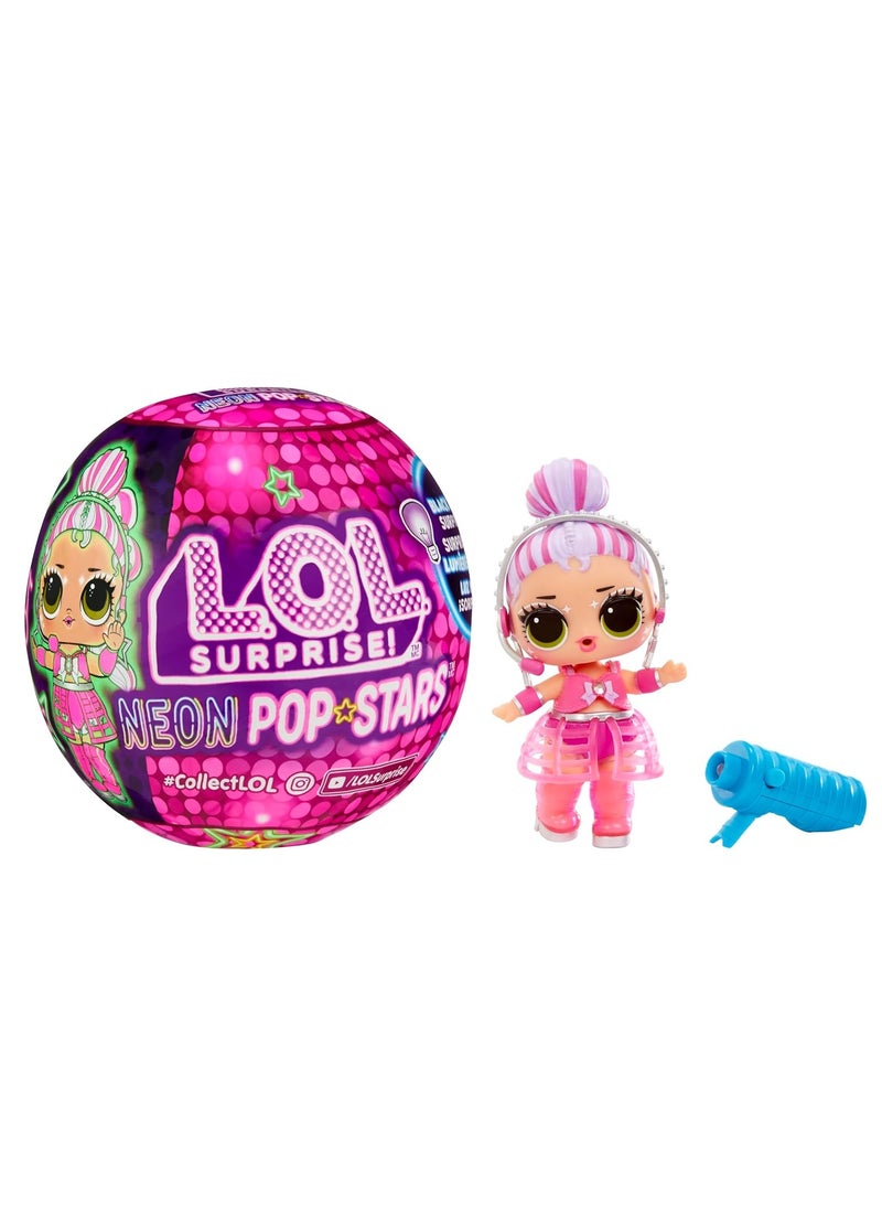 L.O.L. Surprise! Neon Pop Stars Tots Doll - 1 piece Only, Assorted/Style May Vary