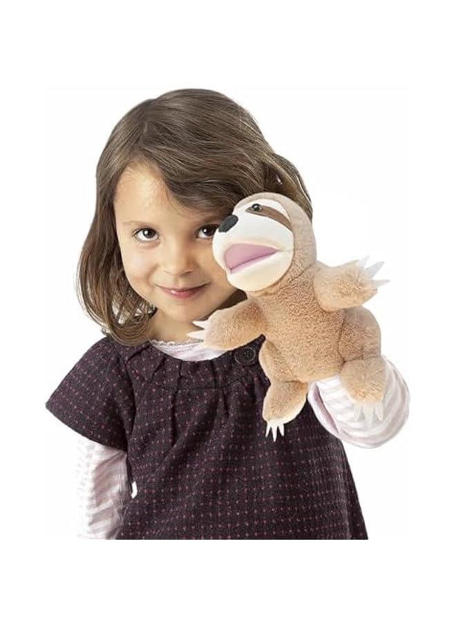Hand Puppets,10 Sloth Hand Puppets for Kids,Hand Puppets for Toddlers 1-3 and Kids with Movable Mouth,Sloth Stuffed Animal Plush Puppets Toy Gift for Interactive Storytelling (Sloth)