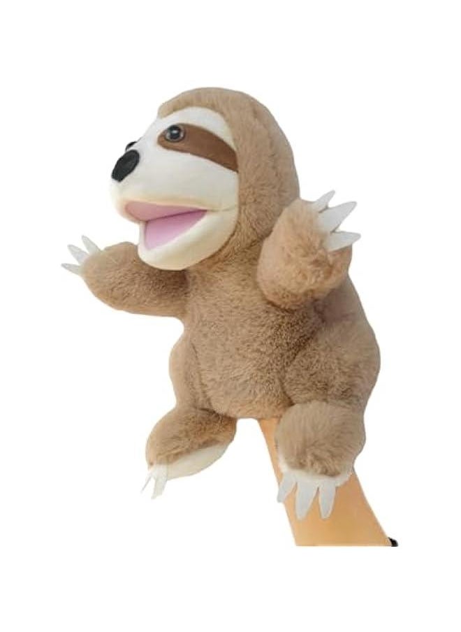 Hand Puppets,10 Sloth Hand Puppets for Kids,Hand Puppets for Toddlers 1-3 and Kids with Movable Mouth,Sloth Stuffed Animal Plush Puppets Toy Gift for Interactive Storytelling (Sloth)