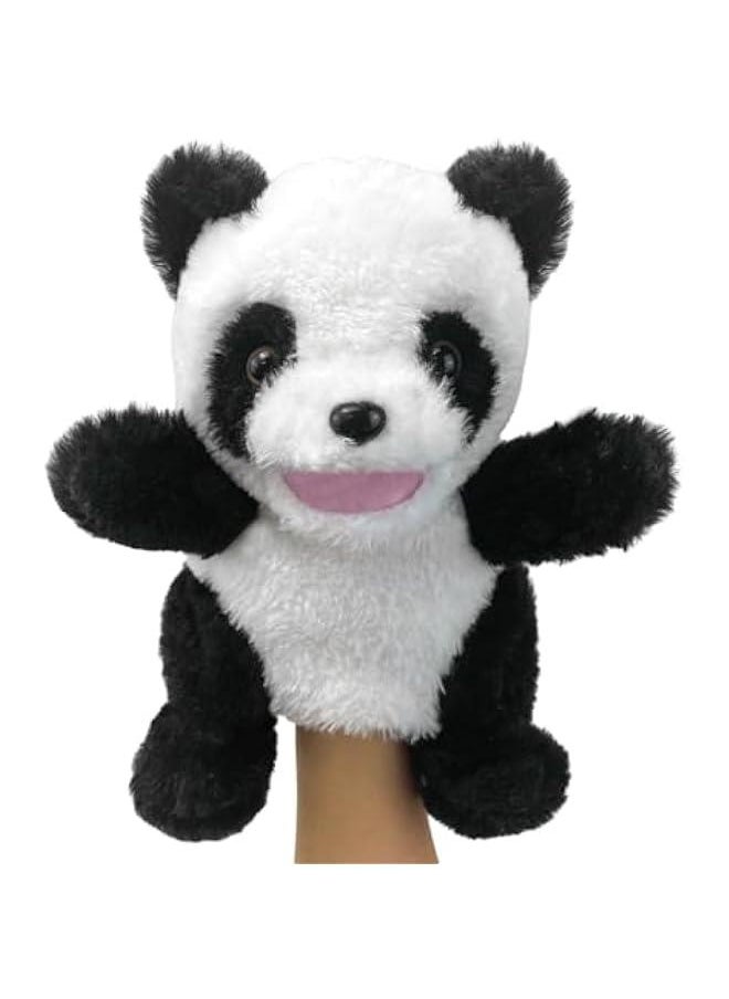 Hand Puppets Plush Panda Puppet,9 Hand Puppets for Kids Realistic Animal Puppets Panda Stuffed Animal Hand Puppets for Toddlers 3, Stuffed Panda Hand Puppets with Movable Mouth Role Gift