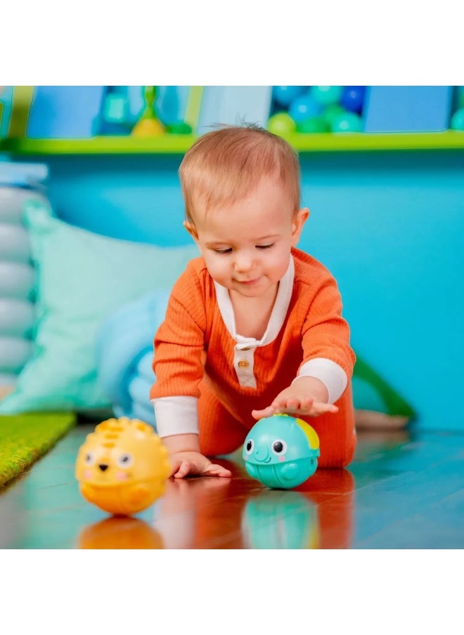 Bright Starts Giggables Roll & Chase Pals Balls (Pack of 2, 7.62 cm)