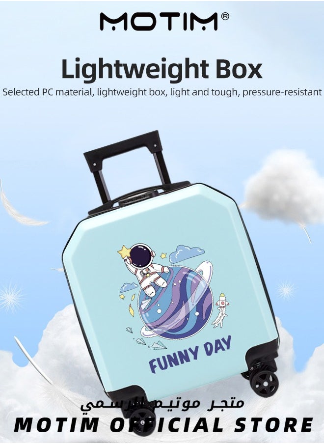 Travel Luggage Carry-On Luggage Kid's Luggage 20 inch Small Luggage with Spinning Wheels Cartoon Suitcase