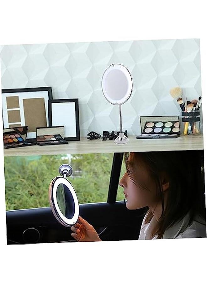 360 Anti-Fog Makeup Mirror Makeup Mirror with Light Rotating Magnifying Makeup Mirror LED Magnifying Makeup Mirror Rotating Mirror Magnifying Makeup Cosmetics Mirror Vanity Mirror