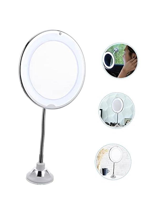 360 Anti-Fog Makeup Mirror Makeup Mirror with Light Rotating Magnifying Makeup Mirror LED Magnifying Makeup Mirror Rotating Mirror Magnifying Makeup Cosmetics Mirror Vanity Mirror