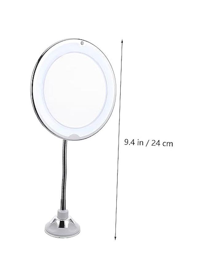 360 Anti-Fog Makeup Mirror Makeup Mirror with Light Rotating Magnifying Makeup Mirror LED Magnifying Makeup Mirror Rotating Mirror Magnifying Makeup Cosmetics Mirror Vanity Mirror