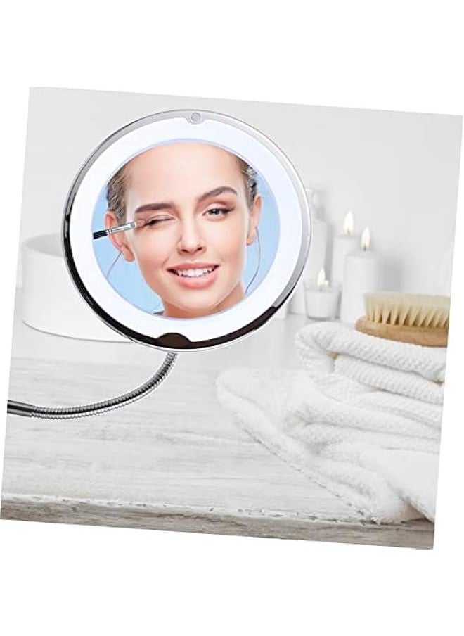 360 Anti-Fog Makeup Mirror Makeup Mirror with Light Rotating Magnifying Makeup Mirror LED Magnifying Makeup Mirror Rotating Mirror Magnifying Makeup Cosmetics Mirror Vanity Mirror