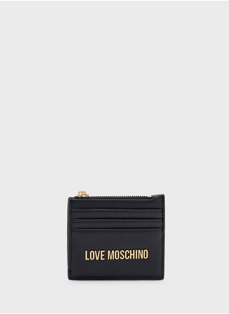 Logo Detailed Zip Over Wallet