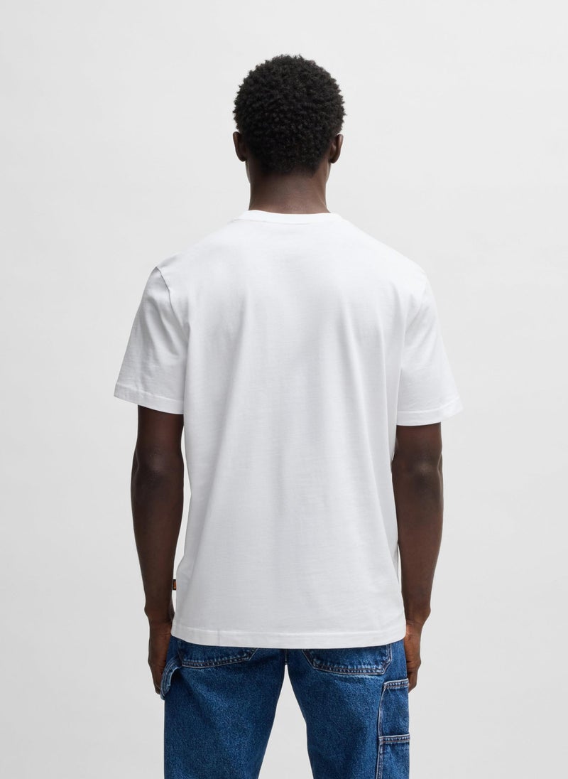 Cotton-jersey T-shirt with photographic print
