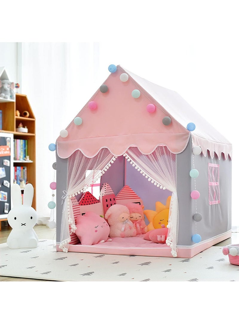Kids Tent, Play Tent Playhouse For Kids Princess Castle Tent Gift Toys For Girl Play House For Toddler Children Indoor & Outdoor (51
