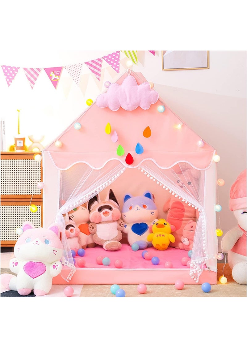 Kids Tent, Play Tent Playhouse For Kids Princess Castle Tent Gift Toys For Girl Play House For Toddler Children Indoor & Outdoor (51