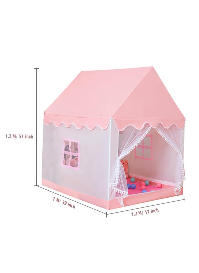 Kids Tent, Play Tent Playhouse For Kids Princess Castle Tent Gift Toys For Girl Play House For Toddler Children Indoor & Outdoor (51