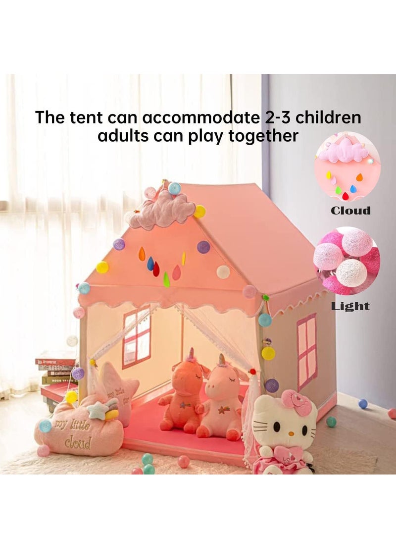 Kids Tent, Play Tent Playhouse For Kids Princess Castle Tent Gift Toys For Girl Play House For Toddler Children Indoor & Outdoor (51