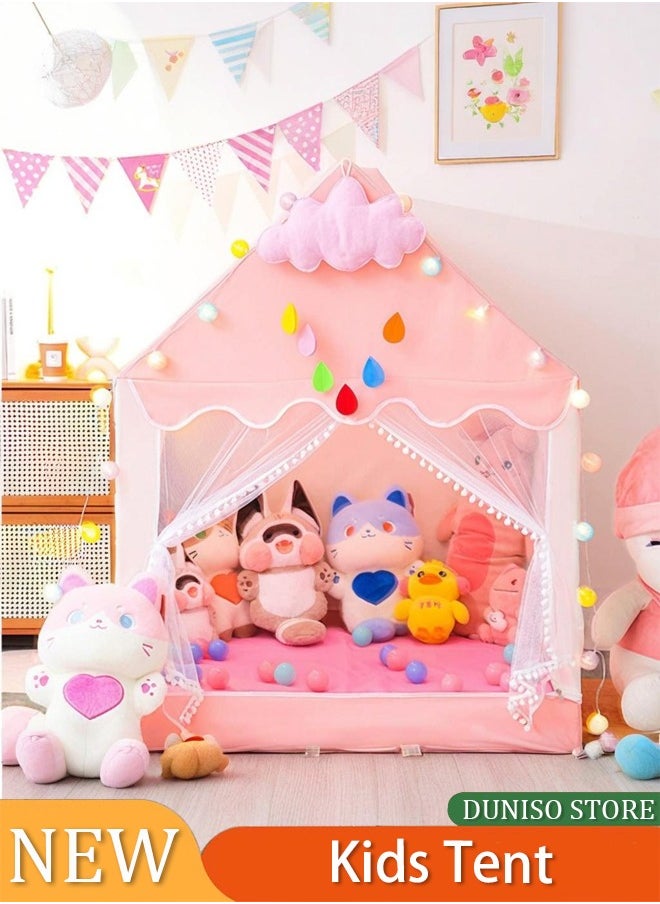 Kids Tent, Play Tent Playhouse For Kids Princess Castle Tent Gift Toys For Girl Play House For Toddler Children Indoor & Outdoor (51
