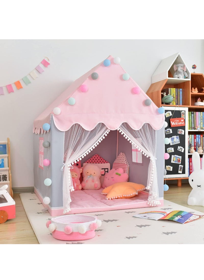 Kids Tent, Play Tent Playhouse For Kids Princess Castle Tent Gift Toys For Girl Play House For Toddler Children Indoor & Outdoor (51