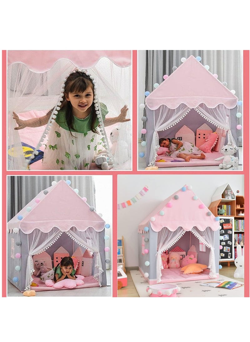 Kids Tent, Play Tent Playhouse For Kids Princess Castle Tent Gift Toys For Girl Play House For Toddler Children Indoor & Outdoor (51
