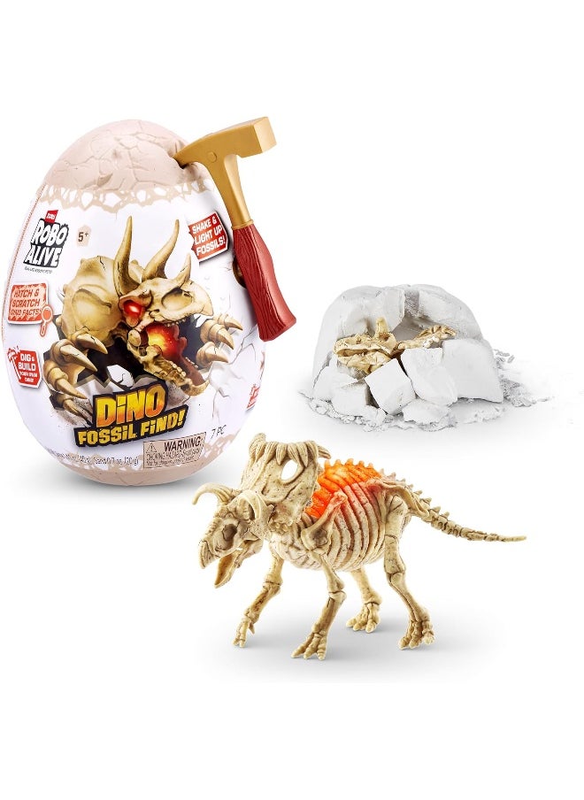 ZURU S001-Robo Alive Dino Fossil Find-Series 1 Mini Surprise Egg for Kids, Multicolor - Assorted