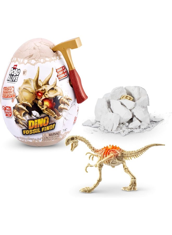 ZURU S001-Robo Alive Dino Fossil Find-Series 1 Mini Surprise Egg for Kids, Multicolor - Assorted