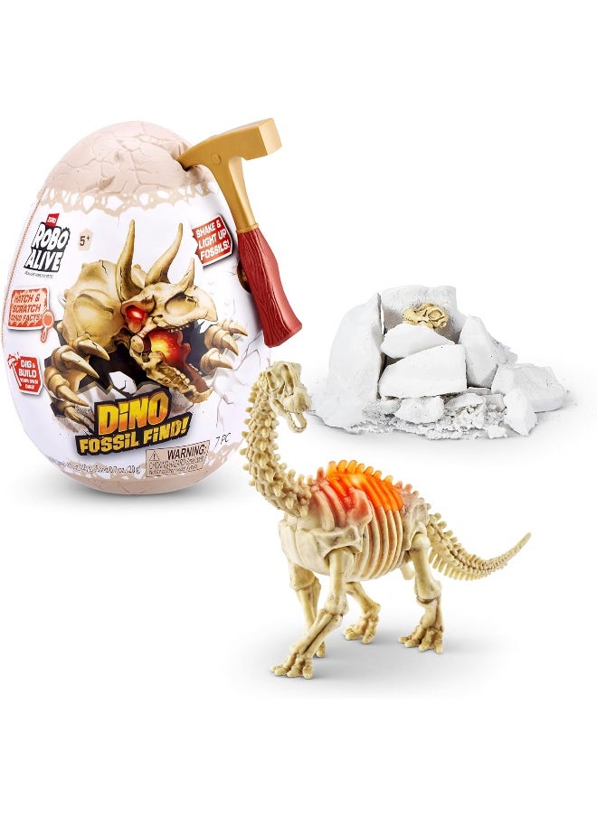 ZURU S001-Robo Alive Dino Fossil Find-Series 1 Mini Surprise Egg for Kids, Multicolor - Assorted