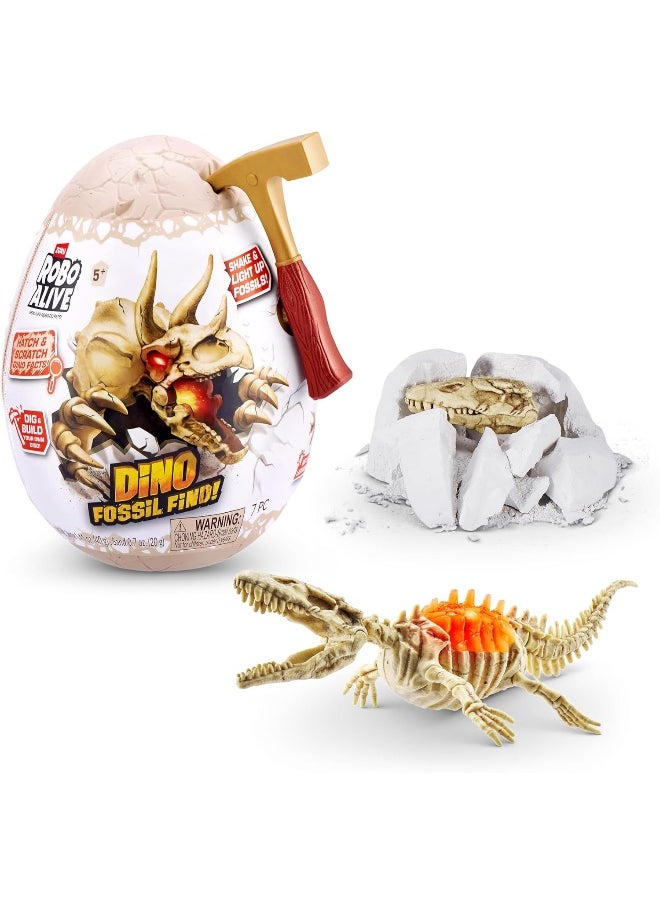 ZURU S001-Robo Alive Dino Fossil Find-Series 1 Mini Surprise Egg for Kids, Multicolor - Assorted