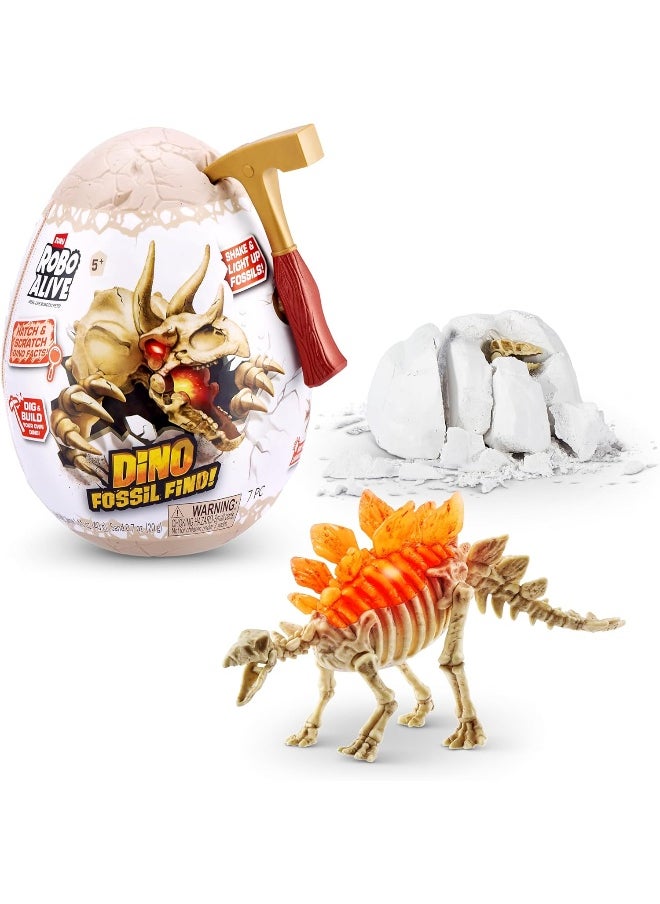 ZURU S001-Robo Alive Dino Fossil Find-Series 1 Mini Surprise Egg for Kids, Multicolor - Assorted