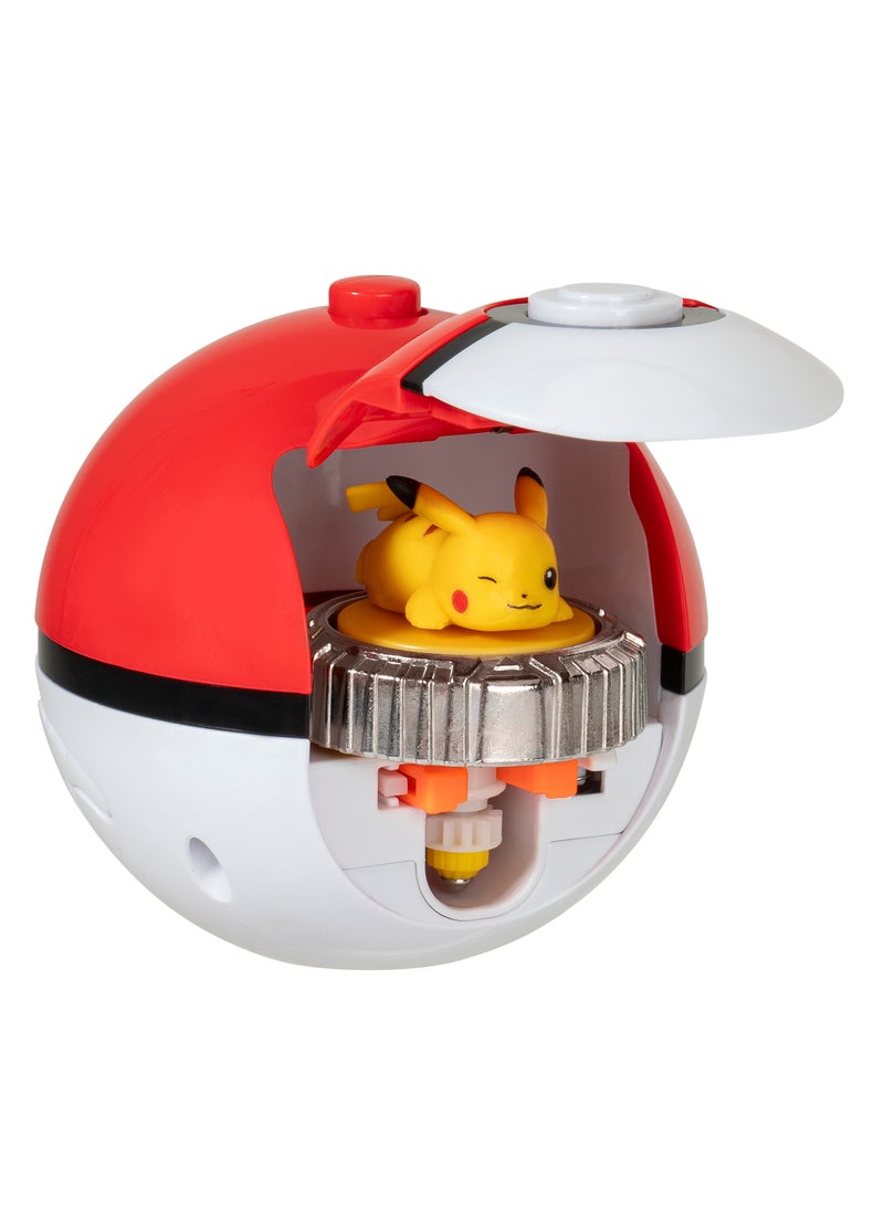 Pokemon Battle Spinner Arena Set | Pokemon Battle Arena | Interactive Playset | Battle Figure | Collectible Figure | Poke Ball | Pikachu and Mew | Gift for Boys and Kids