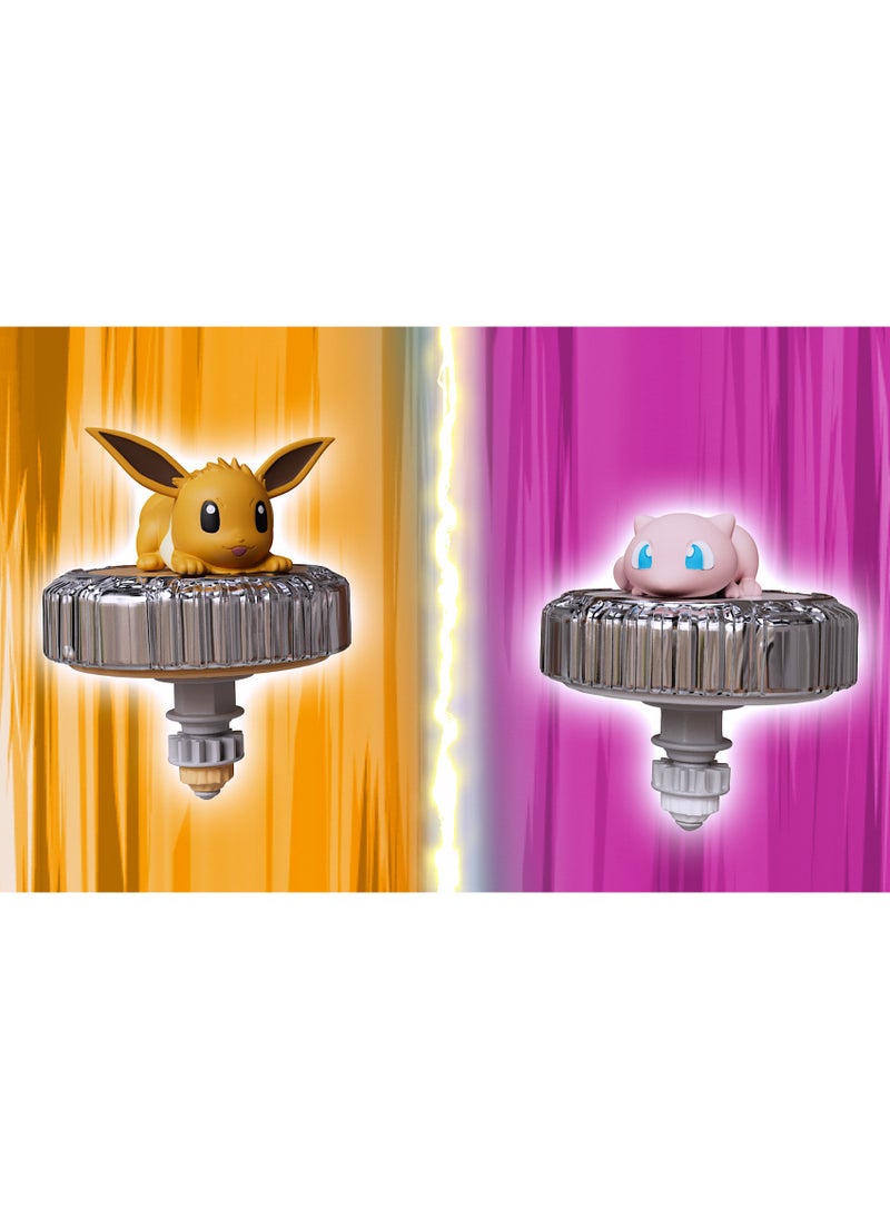 Pokemon Battle Spinner Arena Set | Pokemon Battle Arena | Interactive Playset | Battle Figure | Collectible Figure | Poke Ball | Pikachu and Mew | Gift for Boys and Kids