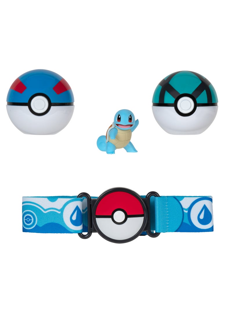 Pokemon Clip N Go Ball Belt Set, Assorted 1 Piece (Character & Color May Vary) | Poke Ball | Battle Figure | Gift for Kids and Pokemon Lovers