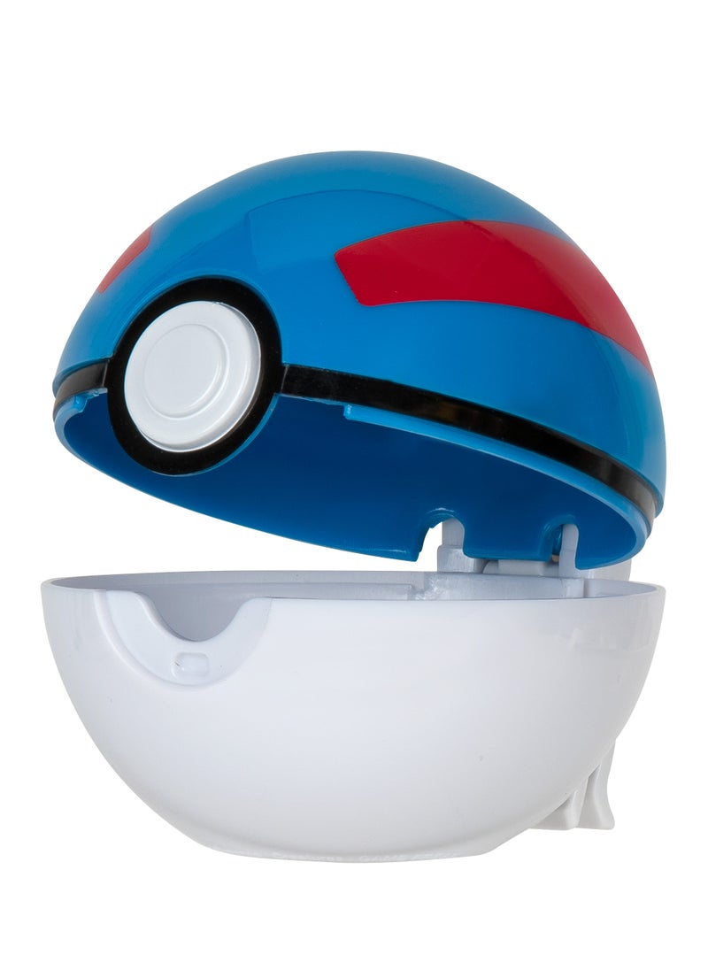 Pokemon Clip N Go Ball Belt Set, Assorted 1 Piece (Character & Color May Vary) | Poke Ball | Battle Figure | Gift for Kids and Pokemon Lovers