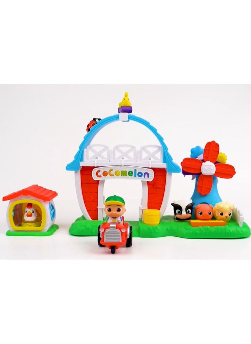Cocomelon Petting Farm Playset | Interactive Playset | Pretend Play | Fun and Educational Toy | Cocomelon JJ and Animal Figures | Perfect Gift for Kids and Toddlers