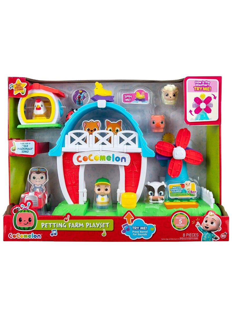 Cocomelon Petting Farm Playset | Interactive Playset | Pretend Play | Fun and Educational Toy | Cocomelon JJ and Animal Figures | Perfect Gift for Kids and Toddlers