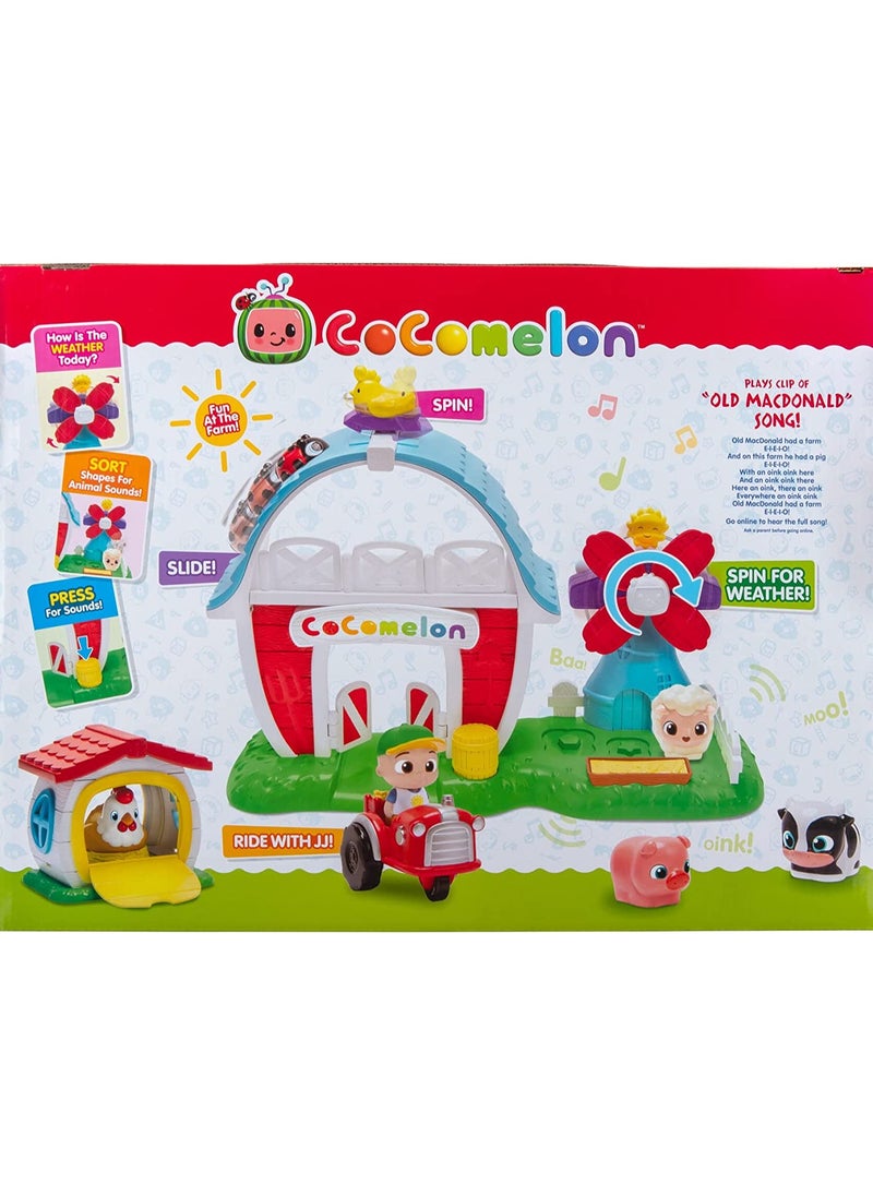 Cocomelon Petting Farm Playset | Interactive Playset | Pretend Play | Fun and Educational Toy | Cocomelon JJ and Animal Figures | Perfect Gift for Kids and Toddlers