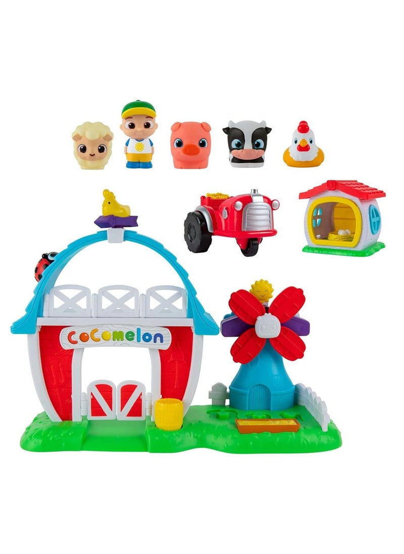 Cocomelon Petting Farm Playset | Interactive Playset | Pretend Play | Fun and Educational Toy | Cocomelon JJ and Animal Figures | Perfect Gift for Kids and Toddlers