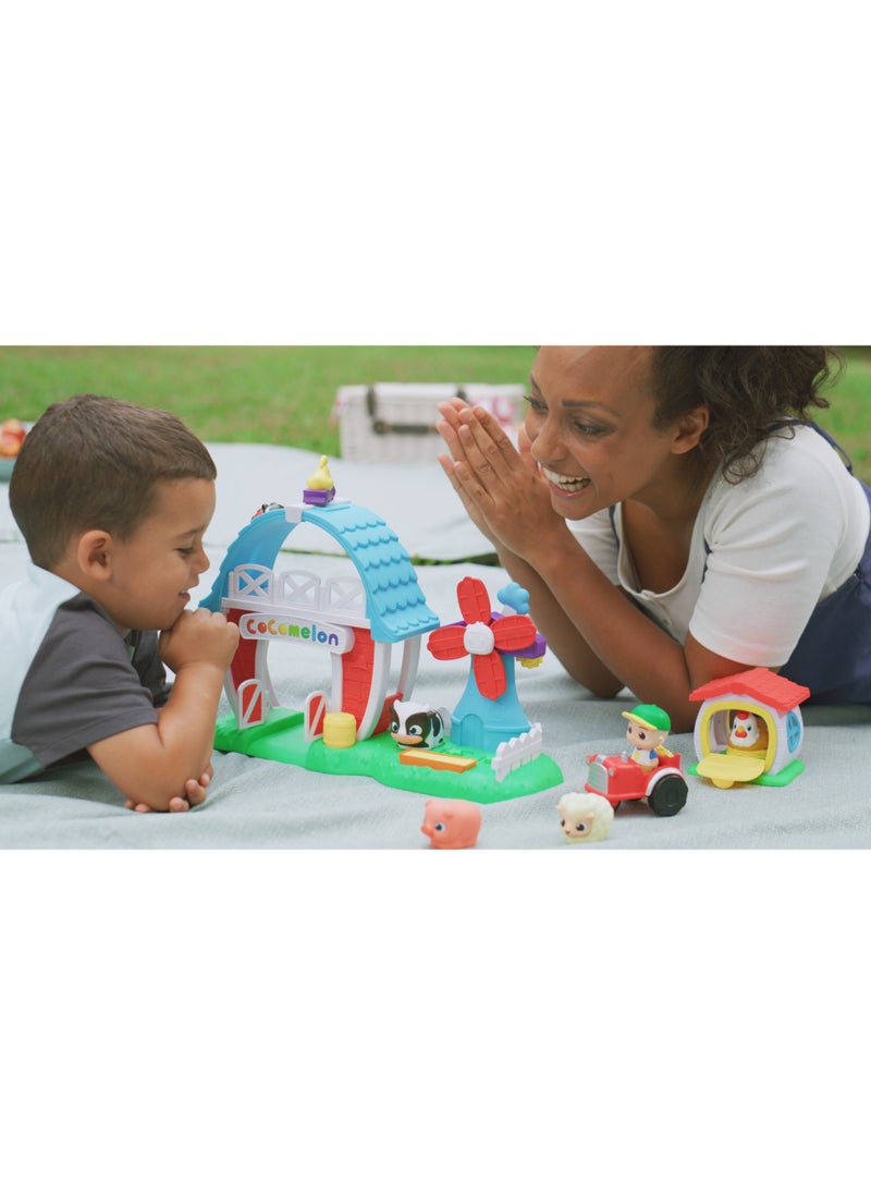 Cocomelon Petting Farm Playset | Interactive Playset | Pretend Play | Fun and Educational Toy | Cocomelon JJ and Animal Figures | Perfect Gift for Kids and Toddlers