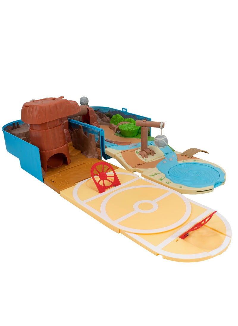 Pokemon Carry Case Battle Desert Playset | Pokemon Battle Arena | Interactive Playset | Battle Figure | Collectible Figure | Gift for Boys and Kids