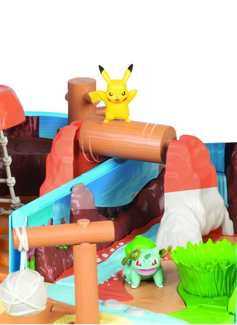 Pokemon Carry Case Battle Desert Playset | Pokemon Battle Arena | Interactive Playset | Battle Figure | Collectible Figure | Gift for Boys and Kids
