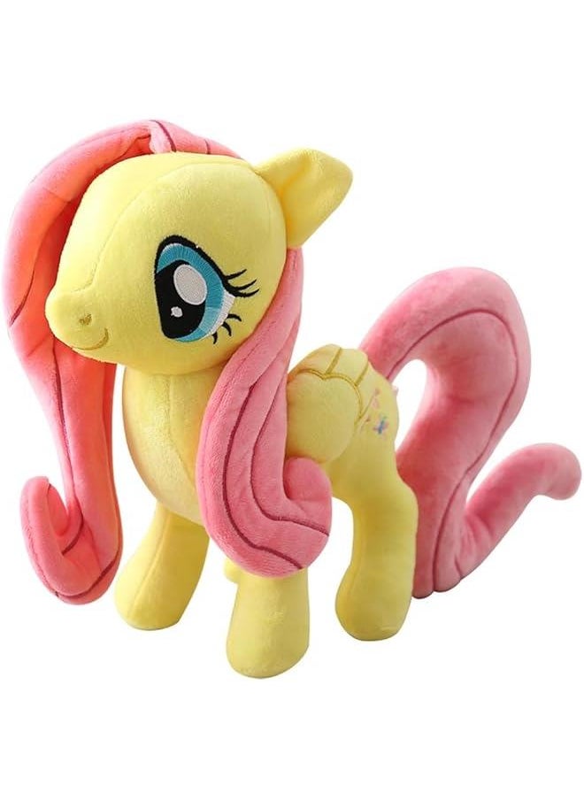 Little Horse 38CM Plush Toy Friendship Movie Feature Character Doll Action Figure Model Toy (Twilight Sparkle) (Fluttershy)